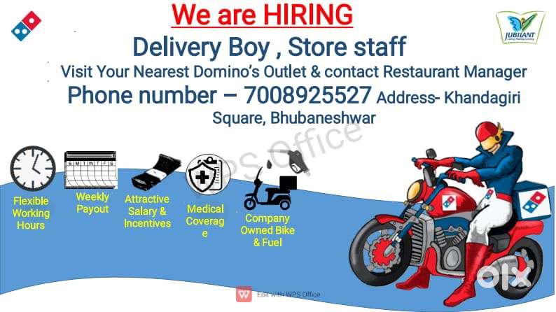 Delivery Boy required