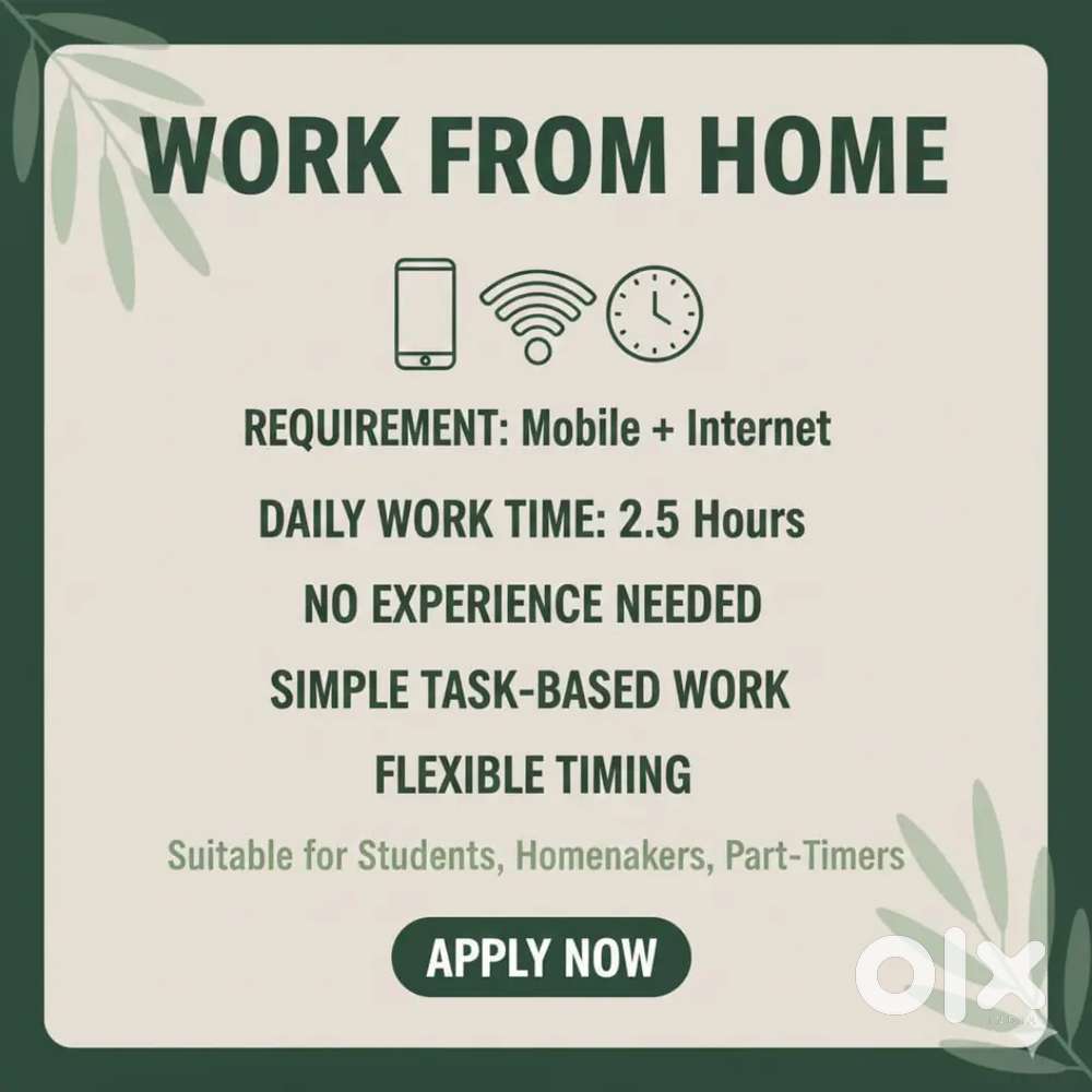 (Free) Work From Home For Students, House wife, Working professions