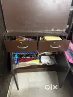 Study table with boxes