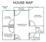 1 BHK FLAT FOR SALE IN SOCIETY FLAT IN INDIRAPURAM