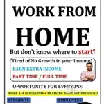 Work from home/Part time work