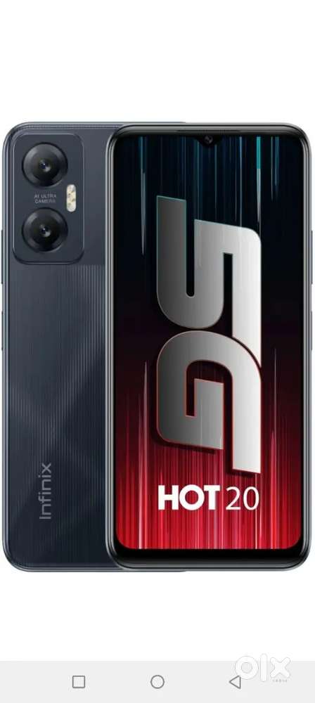 Infinix hot 20 5 g , Ram 4 gb , Rom 64 gb
