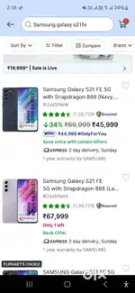 Samsung galaxy s21fe