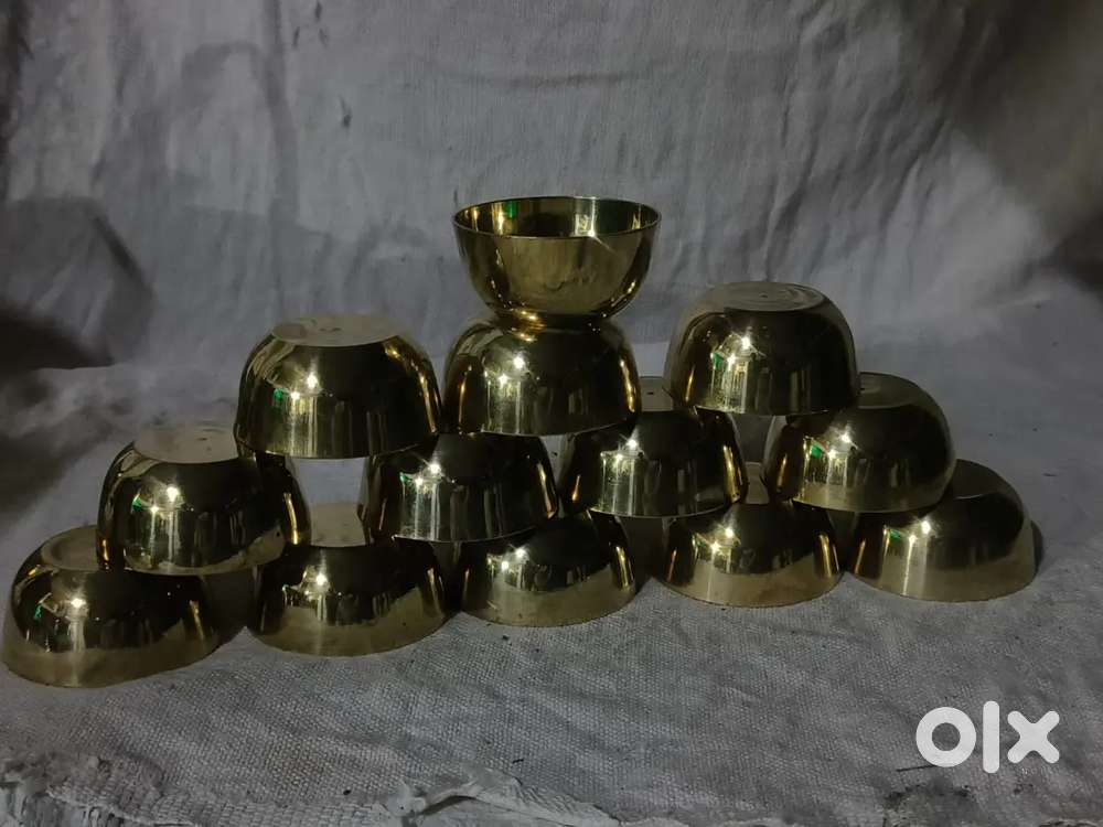 Antique pure brass solid heavy brass sabzi katori
