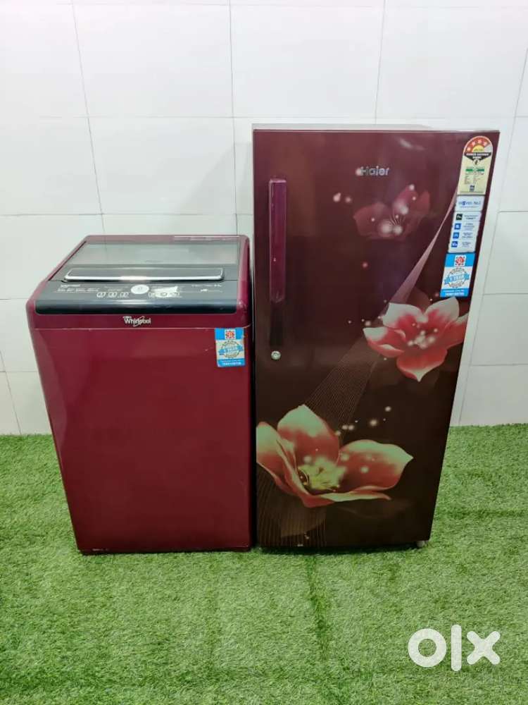 -$ combo off Haier maroon flower and Whirlpool maroon white mita ;/