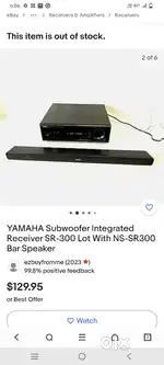 yamaha sound bar Dolby DTS 3.1