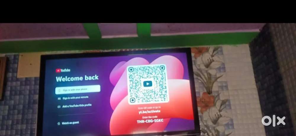 43 inch smart android frameless led tv with live 600 channel free