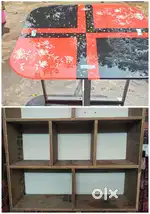 Book Shelf Dining Table Combo