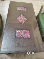 Center table with glass