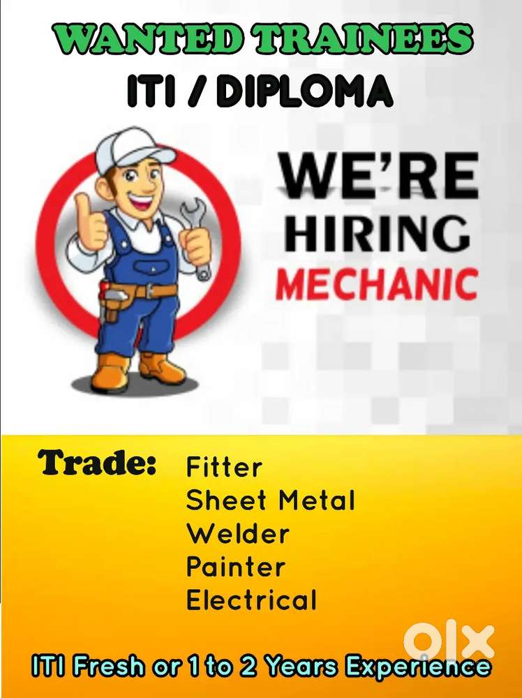 WANTED ITI TRAINEES