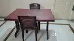 Nilkamal Dining table with two Nilkamal chairs