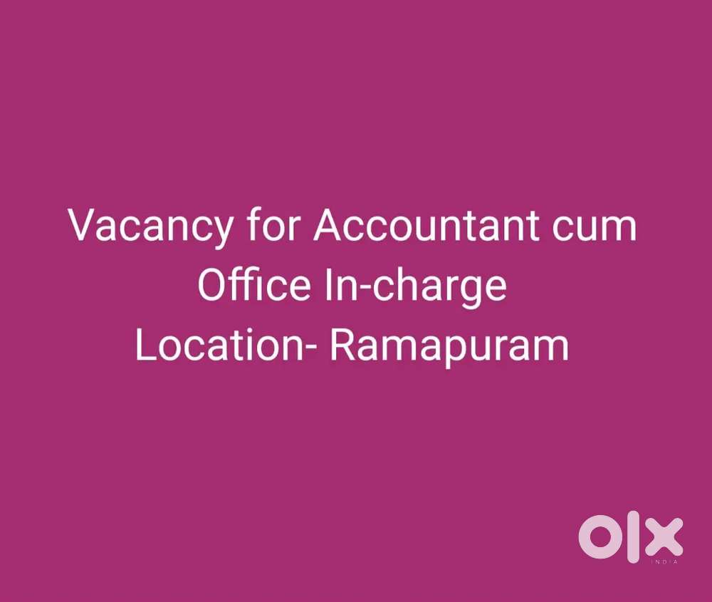Vacancy for Accountant cum Office In-charge