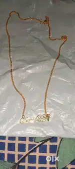 Stylish Customised Name Necklace – Golden Finish