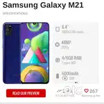 M21, 4 G.   BLACK COLOUR