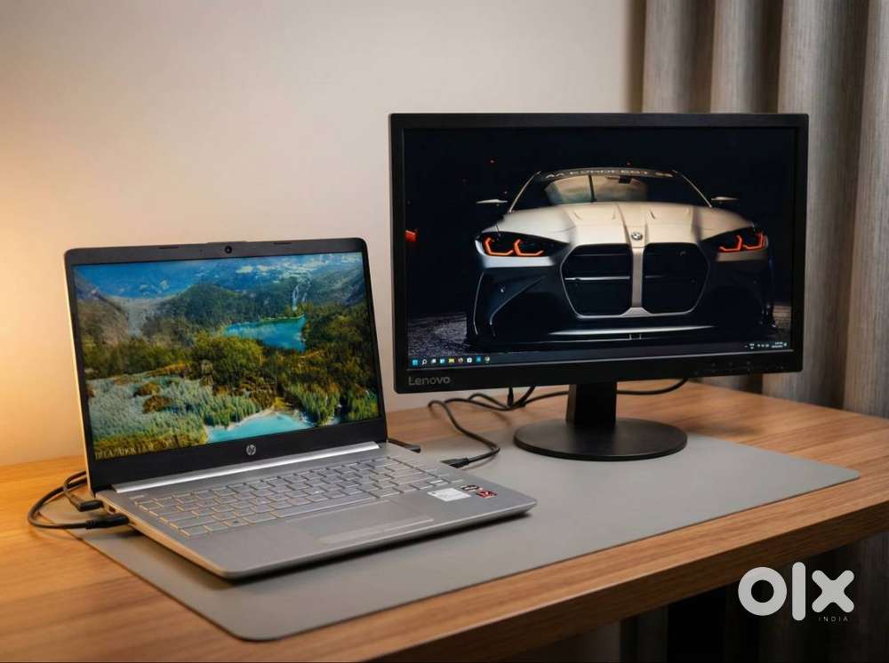 HP Laptop & Lenovo Monitor Bundle