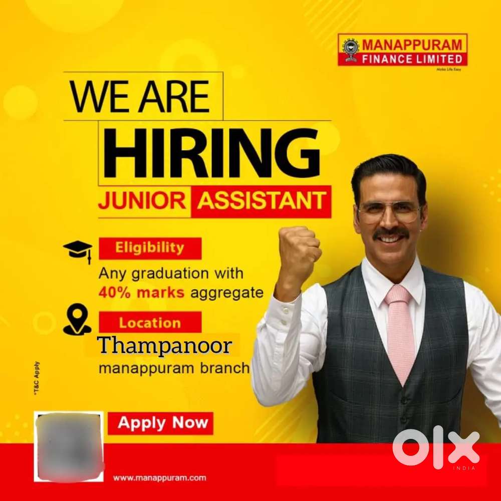 Vaccancy for Junior Assistant