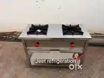 Two burner bhatti,range, kitchen equipment for restaurant,steel bhatti