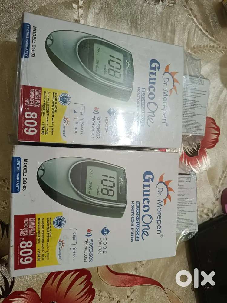 Dr morepen gluco one blood pressure monitor buy two only 1200/-