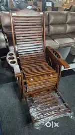 Brand new lazy chair in teak wood at 10years warranty killer price