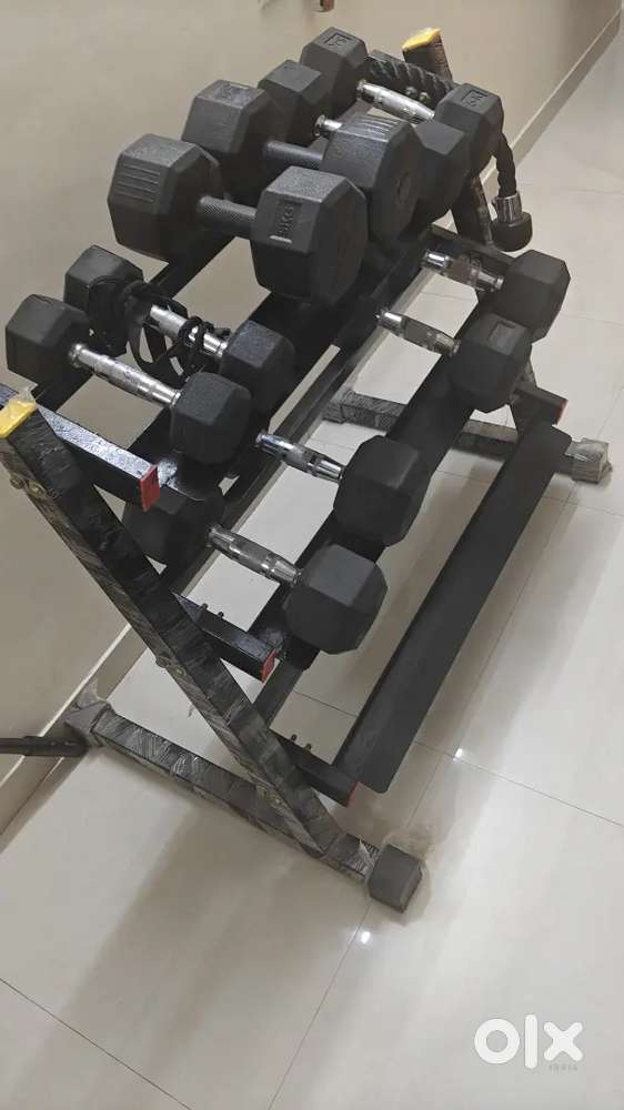 Multigym Set with Bench and Dumbell