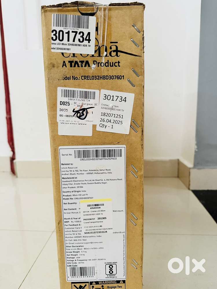 Chroma (Tata) 80cm (32) HD led TV
