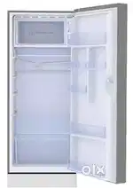 Haider, single door refrigerator with base stand, mirror glass