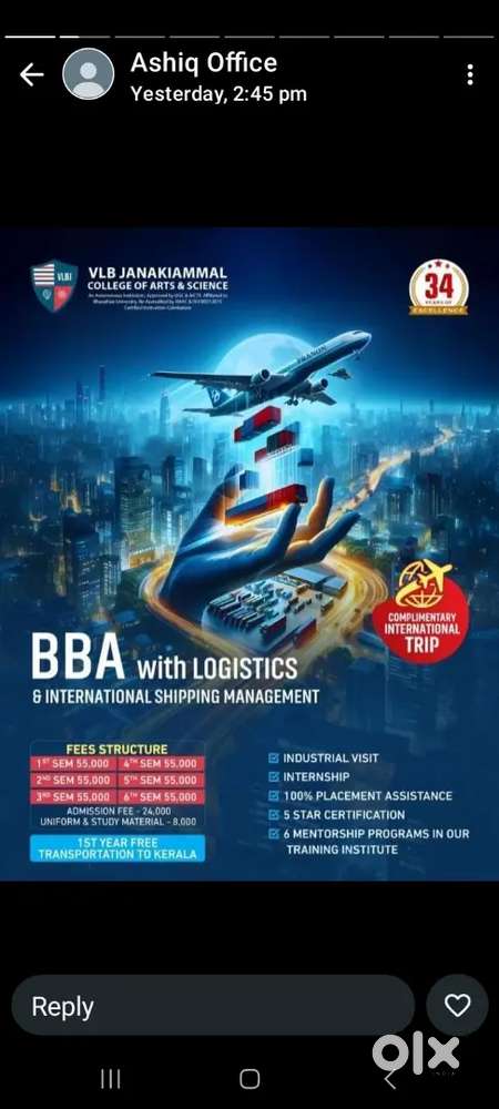 Need Logistics teacher