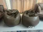 Leather bean bags 2