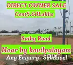 Near by home dtcp mega developed sitez Sale Sathy Nh Kovilpalayam