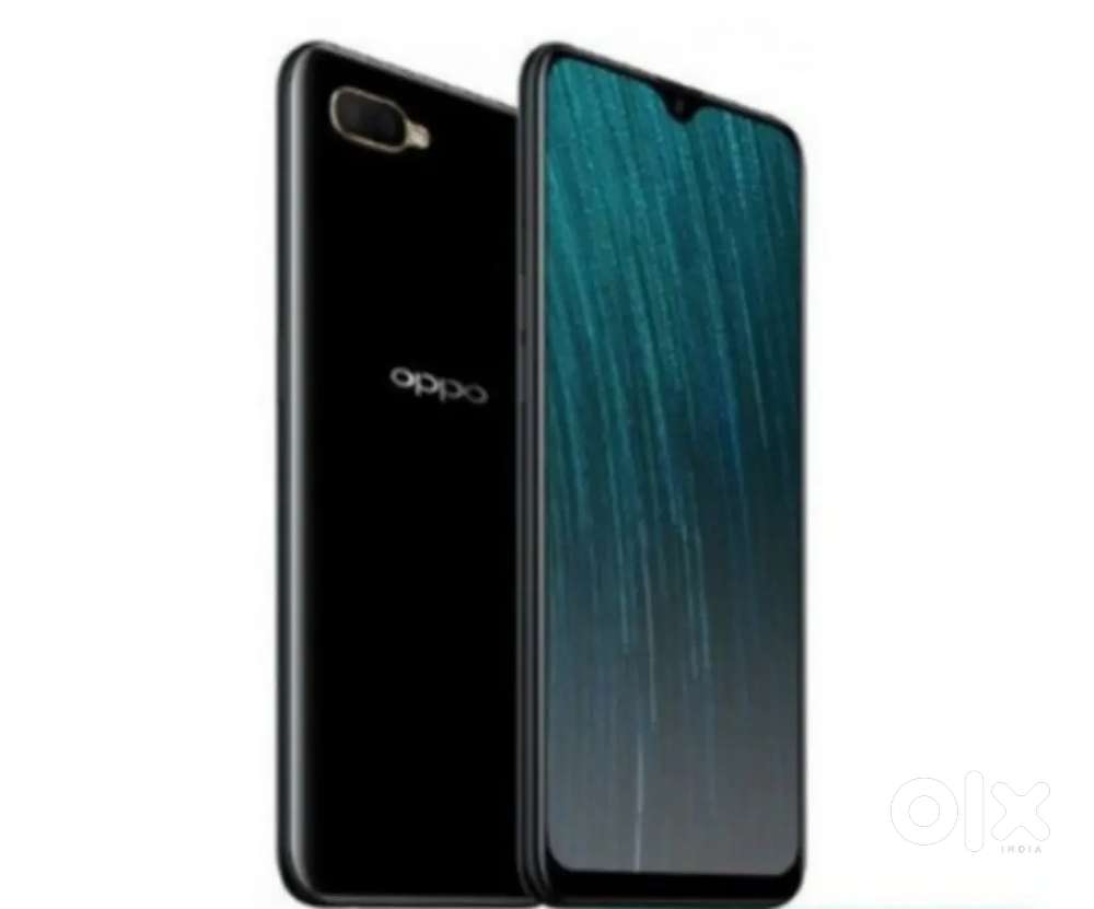 બ્લૂ કલર Oppo a5s bil box with accessories