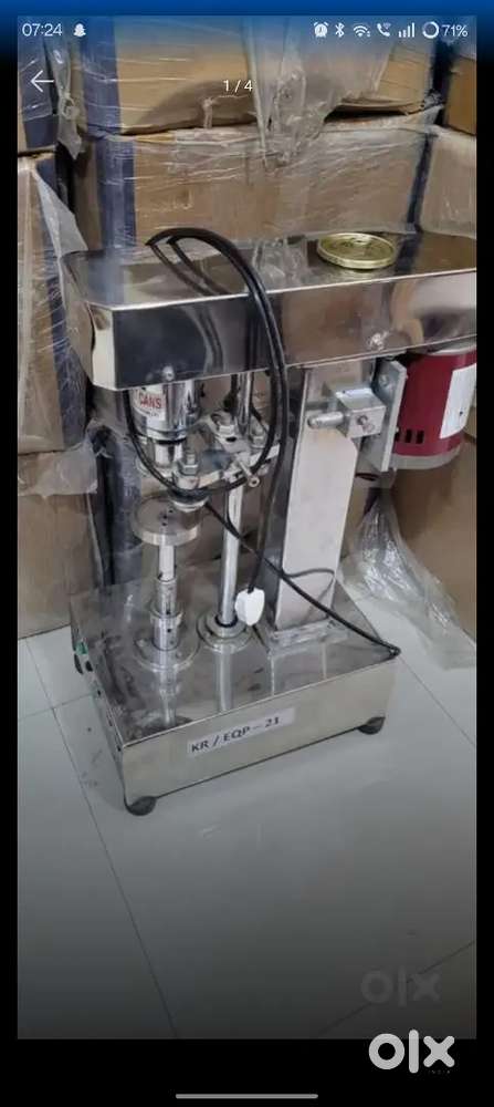 Semi Automatic Can Sealer Machine 20 to 30 Container Per Min Capacity