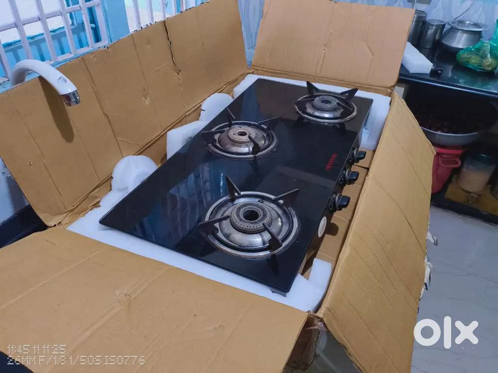 Almost 3 year used 3 Burner stove - Good condition.