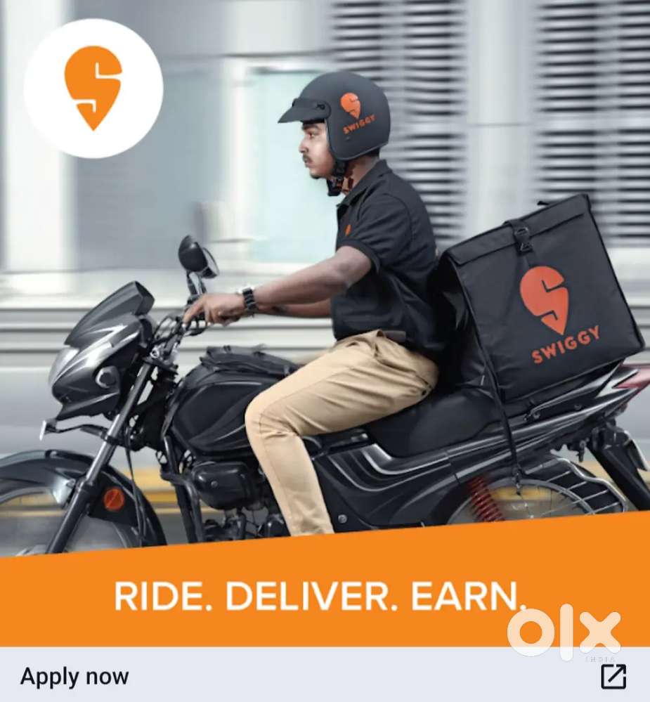 FREE JOINING 100 Delivery boys SWIGGY Food Delivery jobs