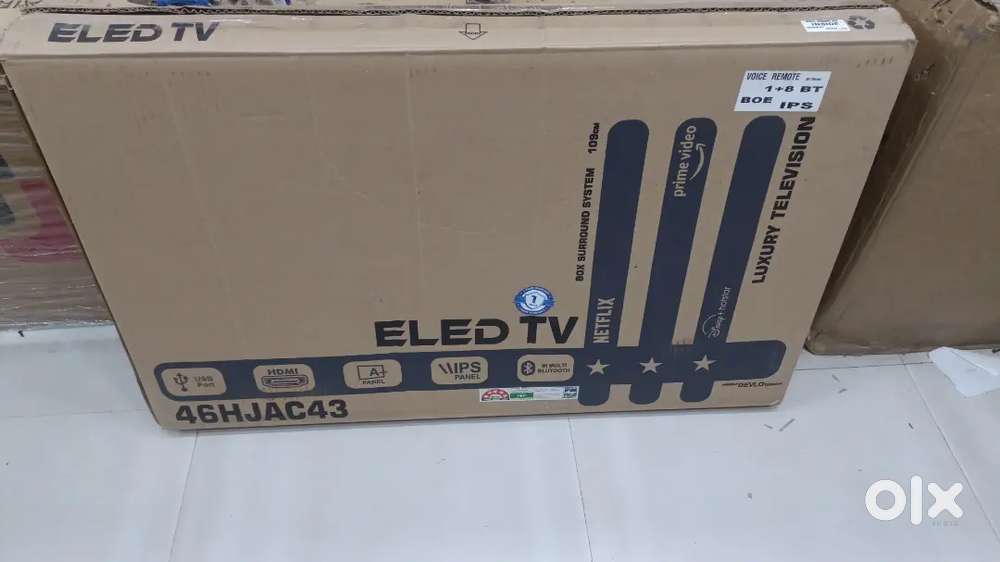 40 inch smart android frameless led tv with live 600 free channel
