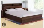 Bumper sale buy new double bed with box -6490/-EMI bhi