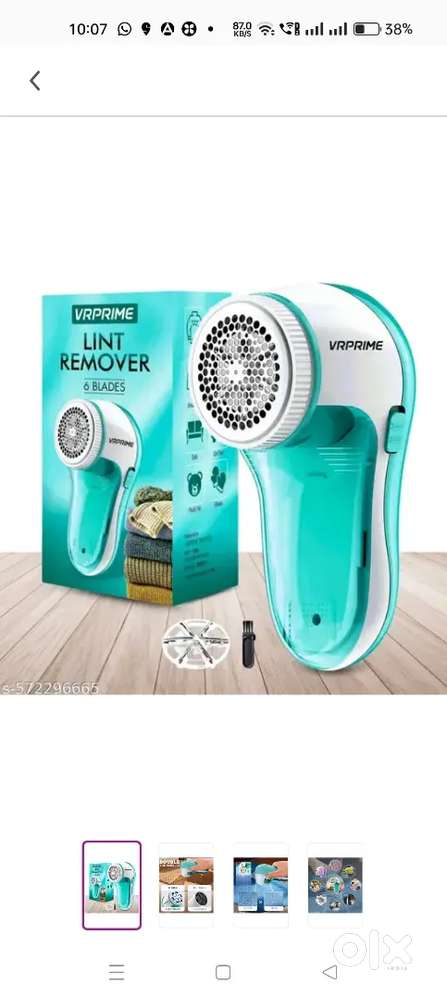 Lint or bubble remover from cloth