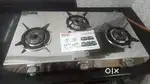 Three burner stainless steel gas cooktop/ shegdi