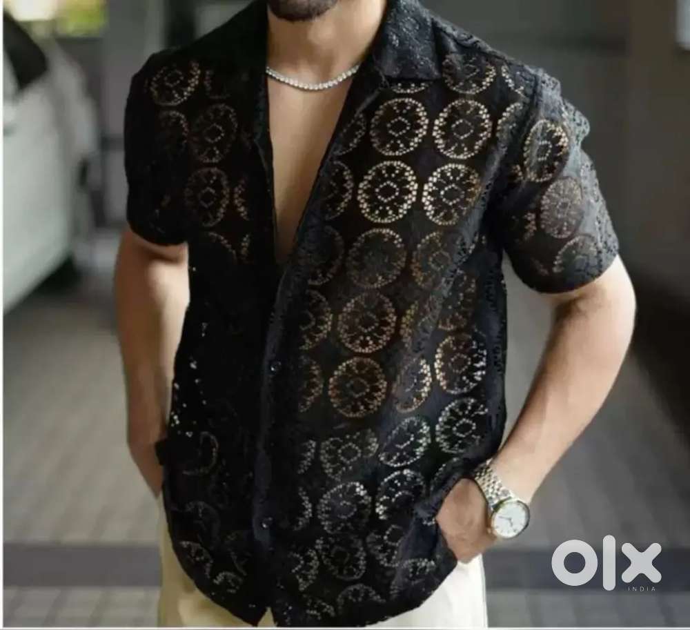 Loos Fit net black shirt