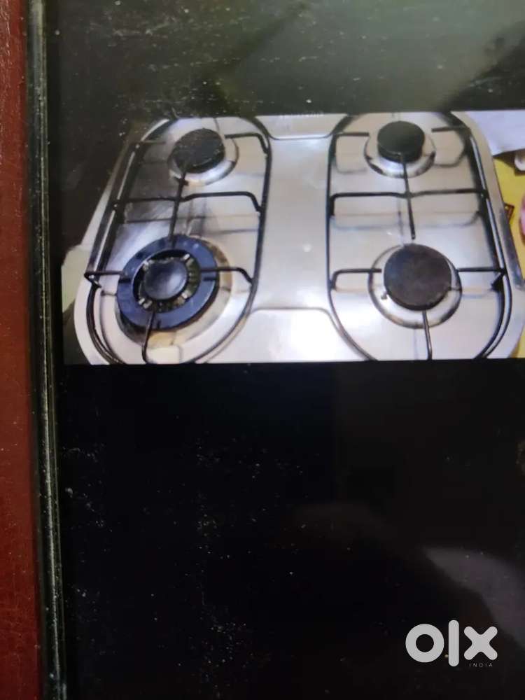 Sunflame make 4 burners steel Gas chulha, Auto ignition