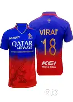 Men printed RCB virat kohli jersey and ms. Dhoni jersey