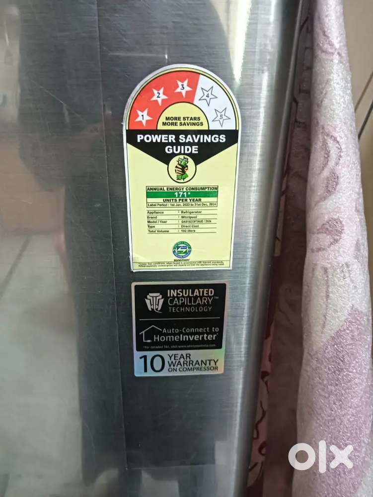 Whirlpool single door in good condition