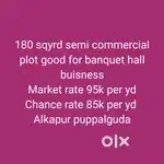 Semi commercial plot 175 Sqyrd good for banquet alkapur puppalguda
