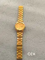 Premium quality quartz golden watch