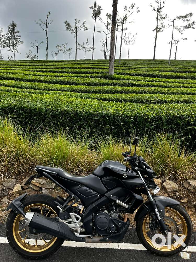 MT-15 black with golden alloy