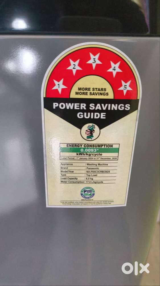 Panasonic top load washing machine ,2025 model, 6.5 kg load