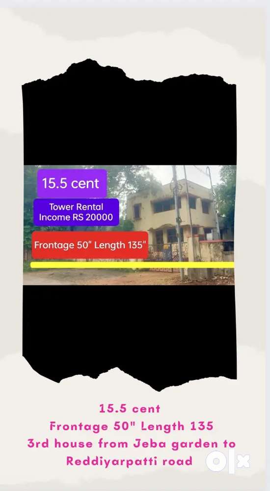 Tirunelveli 15.5 cent old house Frontage 50