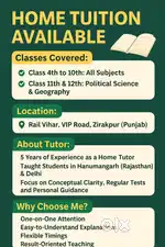 Home tution for class 4th to 10th