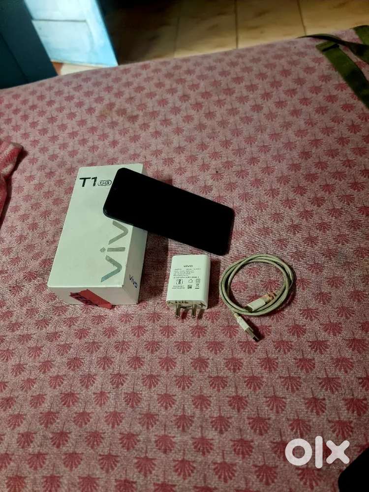 VIVO T1 5G  6/128 GB Original Bill BoX Charger
