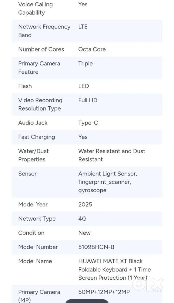 Rs.189000/- Huawei XT, 16/512GB Triple Fold, Dubai Global Version