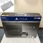 SONY PlayStation 4 PS4 1TB CUH-2200BBZR Console Jet Black 500GB Slim